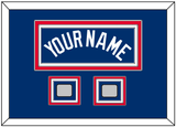 Los Angeles Name & 2 World Series Jersey Patches - Alternate Road Blue - Triple Mat 5