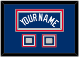 Los Angeles Name & 2 World Series Jersey Patches - Alternate Road Blue - Triple Mat 5