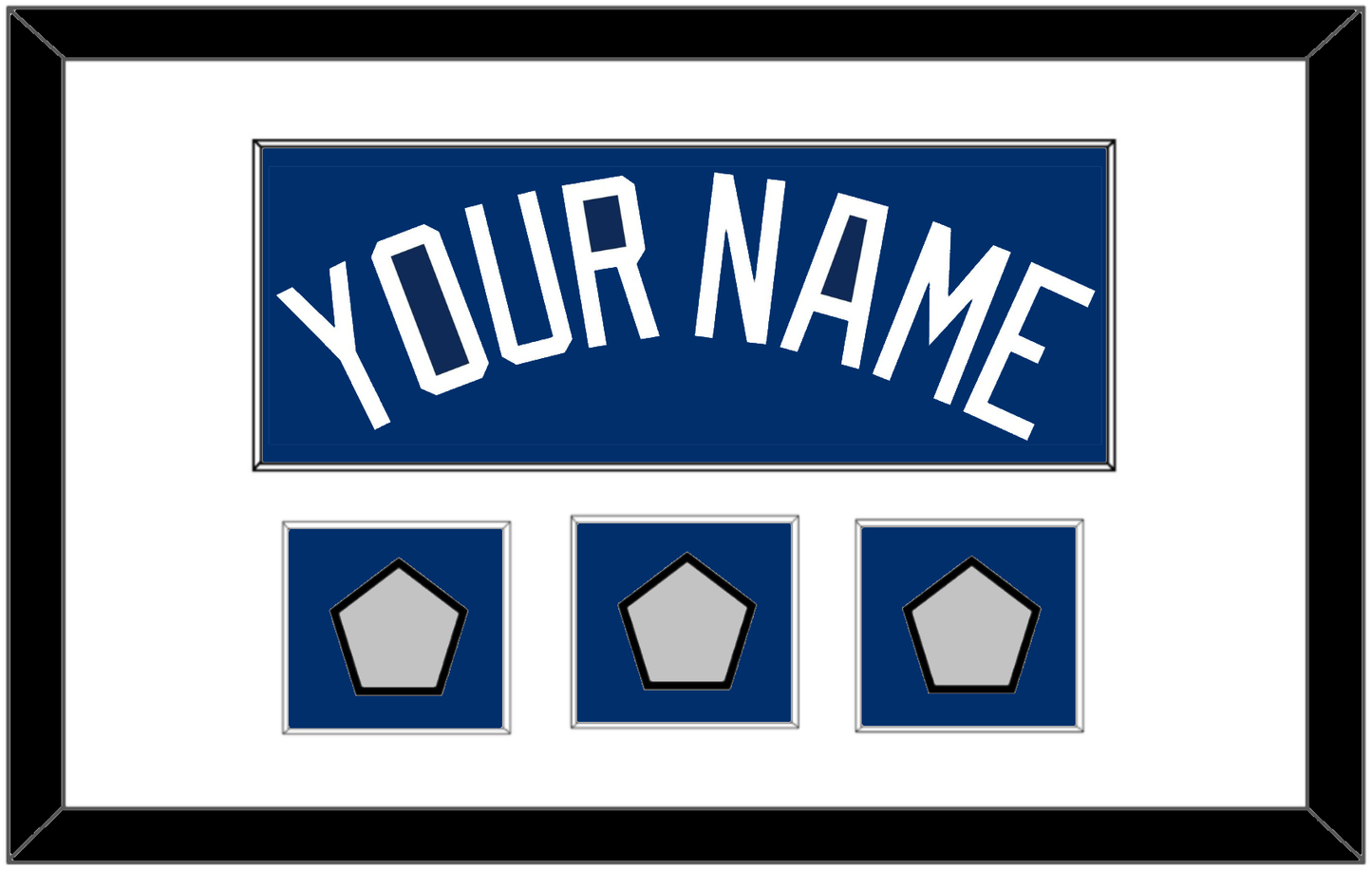 Los Angeles Name & 3 World Series Jersey Patches - Alternate Blue - Essential Tier 1
