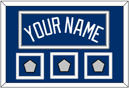 Los Angeles Name & 3 World Series Jersey Patches - Alternate Blue - Signature Tier 2