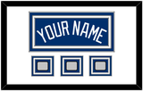 Los Angeles Name & 3 World Series Champions Patches - Alternate Blue - Triple Mat 1