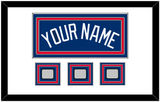 Los Angeles Name & 3 World Series Champions Patches - Alternate Blue - Triple Mat 2