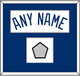 Los Angeles Name & World Series Champions Patch - Home White (2007-2023) - Single Mat 1