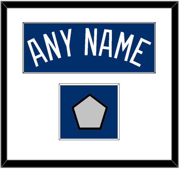 Los Angeles Name & World Series Jersey Patch - Alternate Road Blue - Single Mat 1