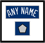 Los Angeles Name & World Series Jersey Patch - Alternate Road Blue - Single Mat 1