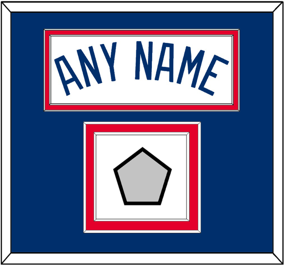 Los Angeles Name & World Series Jersey Patch - Home White (2007-2023) - Double Mat 2