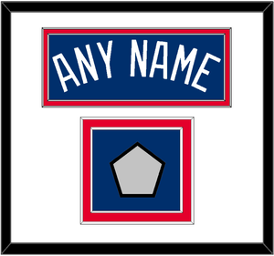 Los Angeles Name & World Series Champions Patch - Alternate Road Blue - Double Mat 1