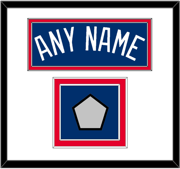 Los Angeles Name & World Series Champions Patch - Alternate Road Blue - Double Mat 1