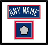 Los Angeles Name & World Series Jersey Patch - Alternate Road Blue - Double Mat 1