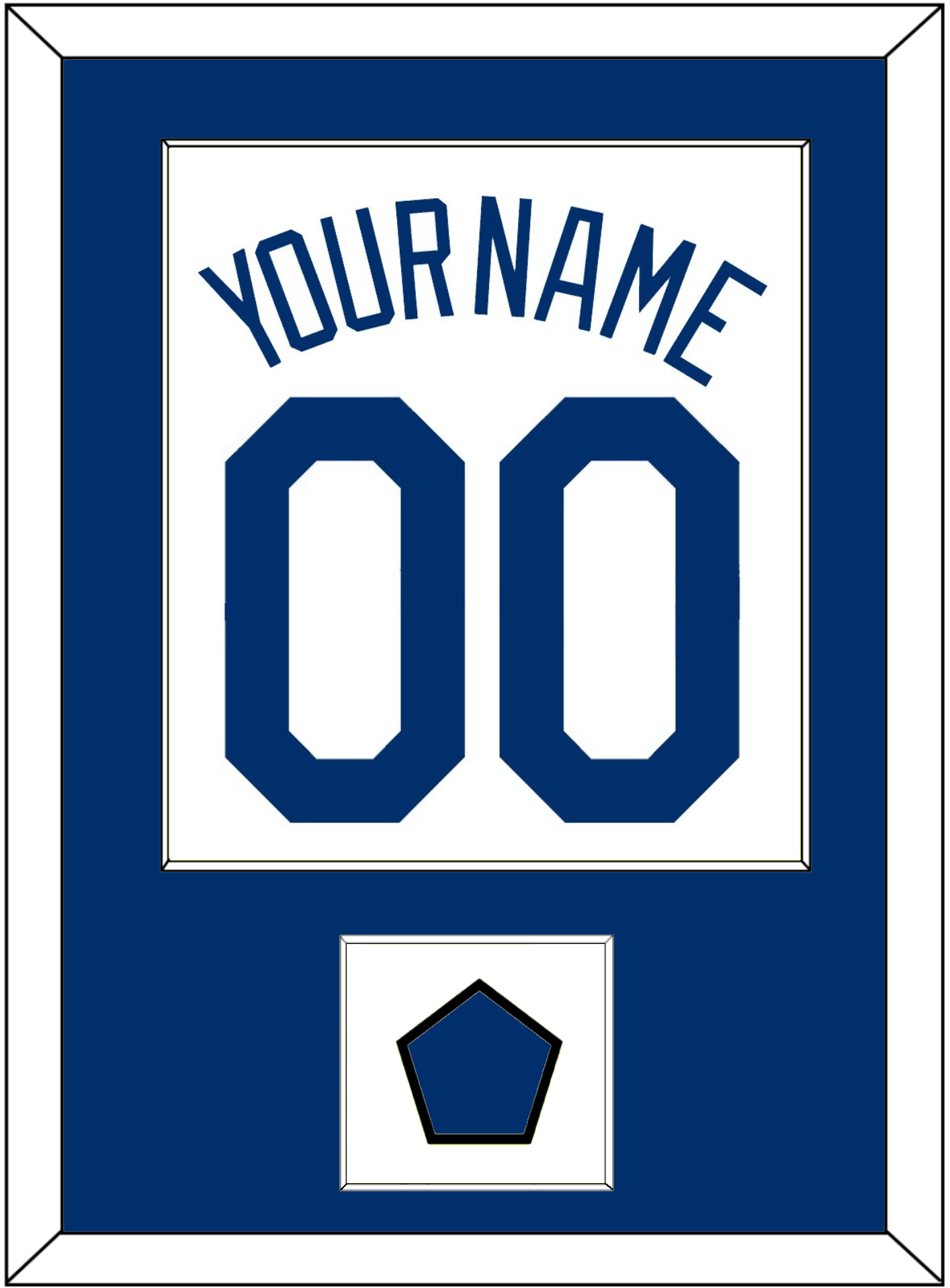 Los Angeles Name, Number & Logo Patch - Home White (2007-2023) - Essential Tier 1