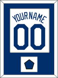 Los Angeles Name, Number & Logo Patch - Home White (2007-2023) - Single Mat 1