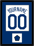 Los Angeles Name, Number & Logo Patch - Home White (2007-2023) - Single Mat 1