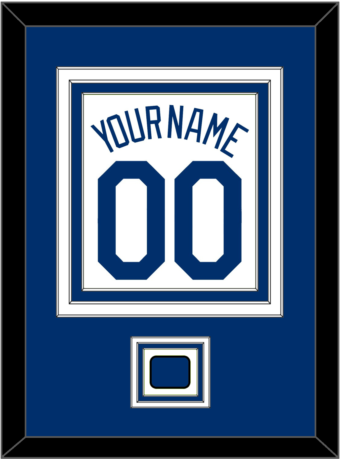 Los Angeles Name, Number & Logo Patch - Home White (2007-2023) - Premier Tier 2