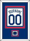 Los Angeles Name, Number & Logo Patch - Home White (2007-2023) - Triple Mat 3