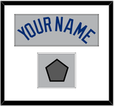 Los Angeles Name & World Series Jersey Patch - Road Gray - Single Mat 1