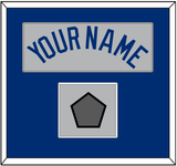 Los Angeles Name & World Series Champions Patch - Road Gray - Single Mat 2