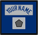 Los Angeles Name & World Series Champions Patch - Road Gray - Single Mat 2