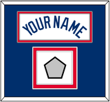 Los Angeles Name & World Series Jersey Patch - Home White - Double Mat 2