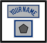 Los Angeles Name & World Series Jersey Patch - Road Gray - Double Mat 1