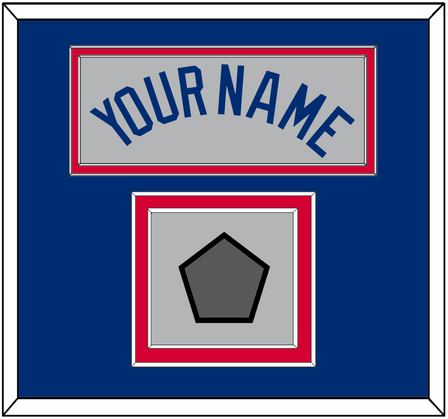 Los Angeles Name & World Series Jersey Patch - Road Gray - Signature Tier 2
