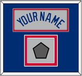 Los Angeles Name & World Series Jersey Patch - Road Gray - Double Mat 2