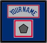 Los Angeles Name & World Series Jersey Patch - Road Gray - Double Mat 2