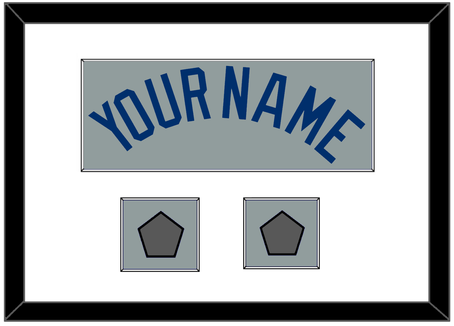 Los Angeles Name & 2 World Series Jersey Patches - Road Gray - Essential Tier 1