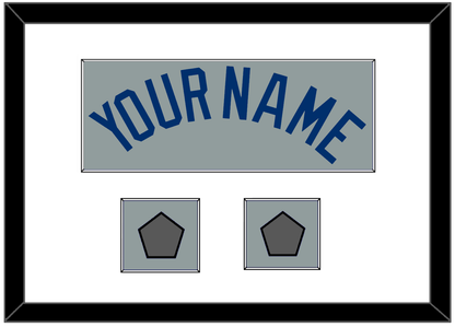 Los Angeles Name & 2 World Series Jersey Patches - Road Gray - Essential Tier 1
