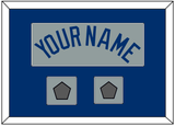 Los Angeles Name & 2 World Series Jersey Patches - Road Gray - Single Mat 3