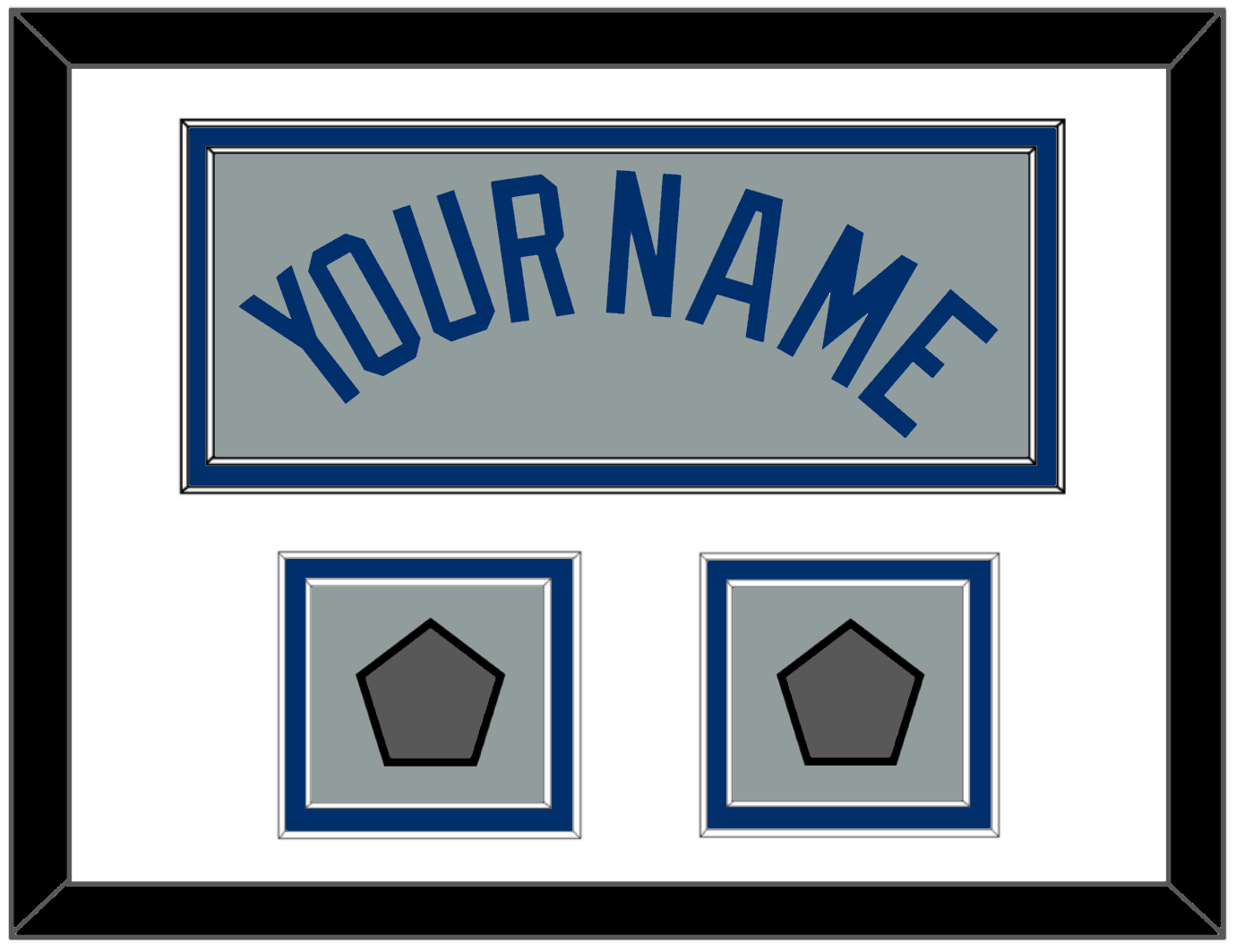 Los Angeles Name & 2 World Series Jersey Patches - Road Gray - Signature Tier 1