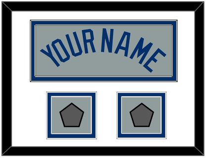Los Angeles Name & 2 World Series Jersey Patches - Road Gray - Signature Tier 1