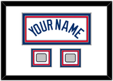 Los Angeles Name & 2 World Series Jersey Patches - Home White (2007-2023) - Triple Mat 1