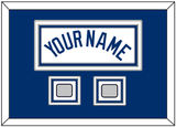 Los Angeles Name & 2 World Series Jersey Patches - Home White - Triple Mat 3