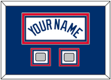 Los Angeles Name & 2 World Series Jersey Patches - Home White - Triple Mat 5