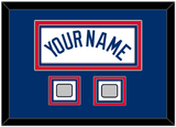 Los Angeles Name & 2 World Series Jersey Patches - Home White - Triple Mat 5