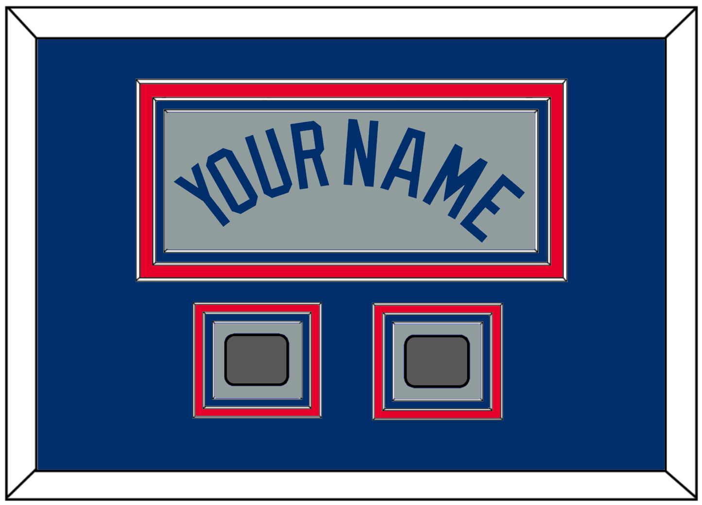 Los Angeles Name & 2 World Series Jersey Patches - Road Gray - Premier Tier 3