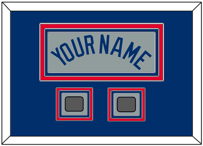 Los Angeles Name & 2 World Series Jersey Patches - Road Gray - Premier Tier 3