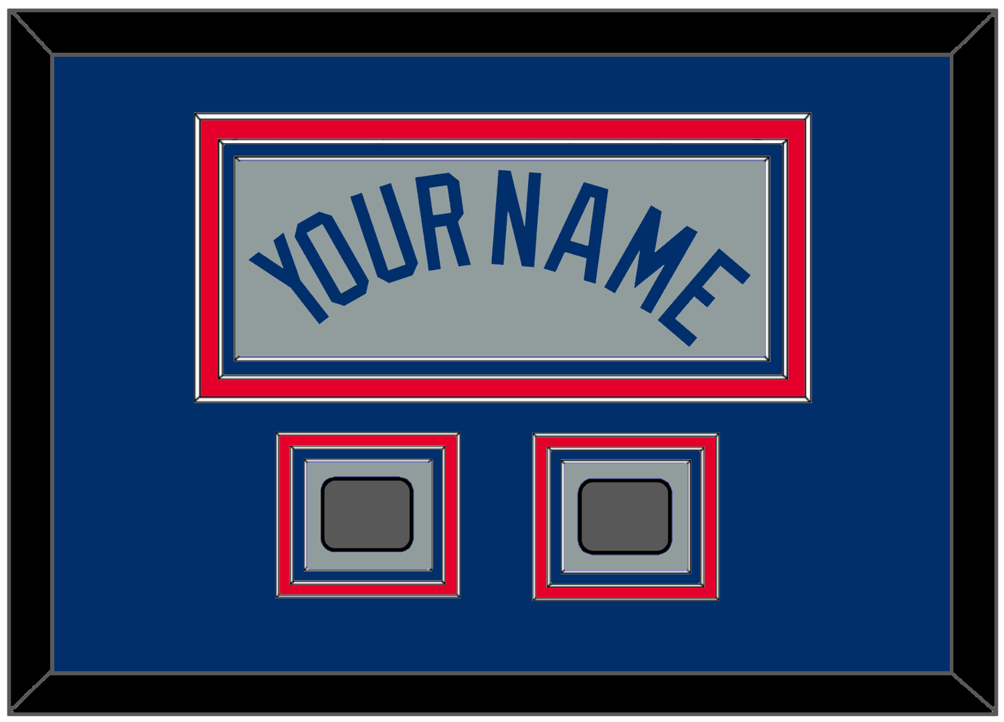 Los Angeles Name & 2 World Series Jersey Patches - Road Gray - Premier Tier 3