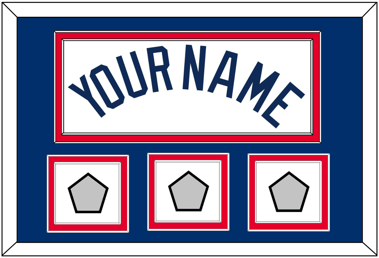 Los Angeles Name & 3 World Series Champions Patches - Home White - Signature Tier 2