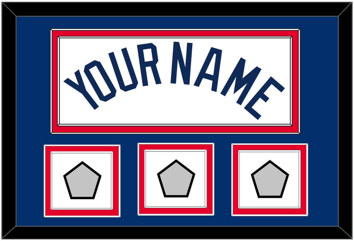 Los Angeles Name & 3 World Series Champions Patches - Home White - Signature Tier 2