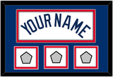 Los Angeles Name & 3 World Series Champions Patches - Home White - Double Mat 2