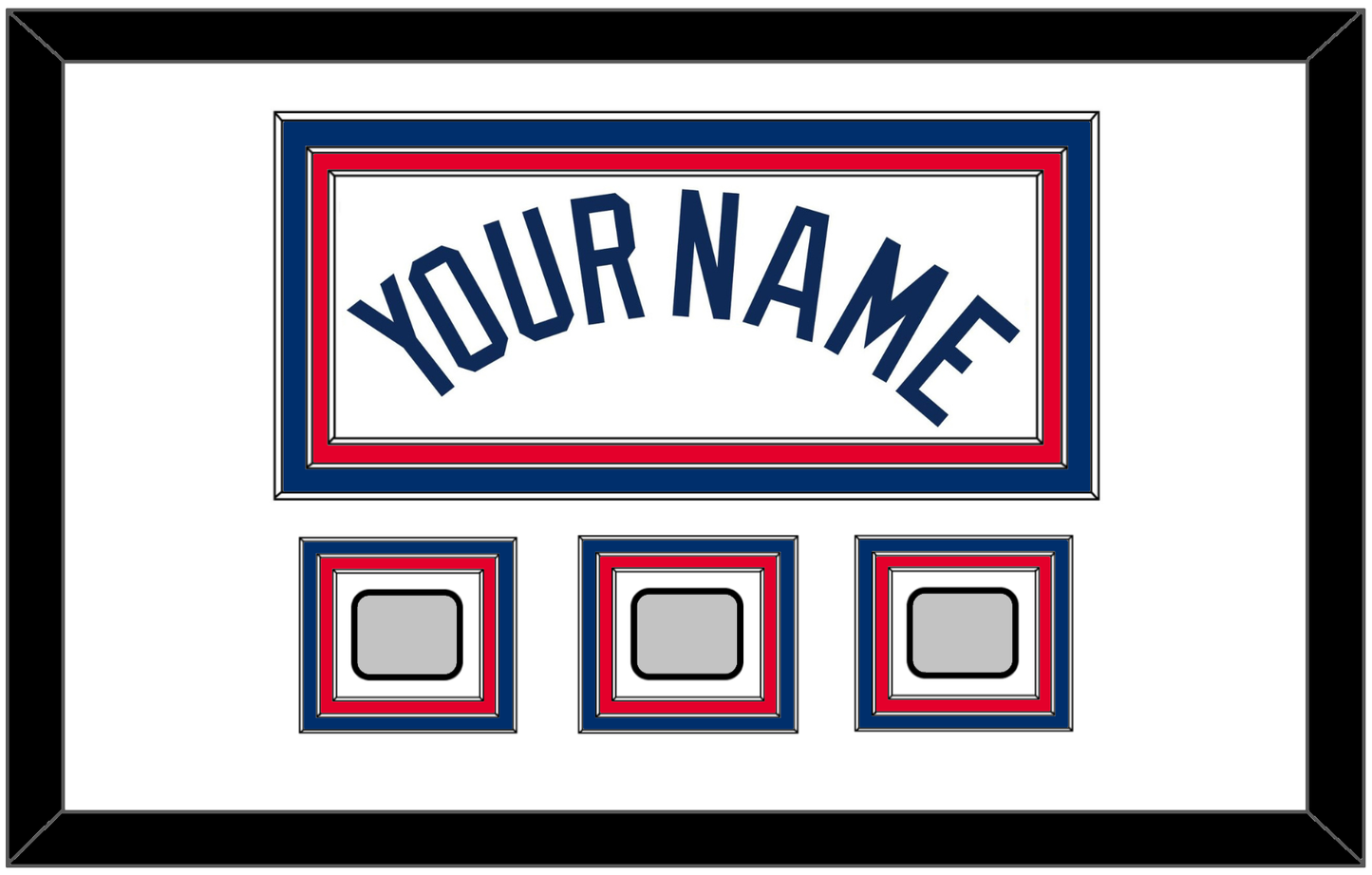 Los Angeles Name & 3 World Series Jersey Patches - Home White - Premier Tier 1