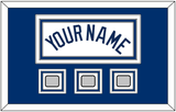 Los Angeles Name & 3 World Series Jersey Patches - Home White (2007-2023) - Triple Mat 2