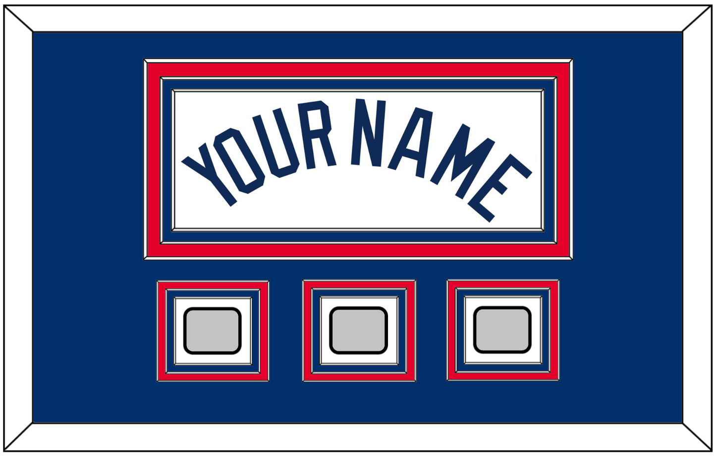 Los Angeles Name & 3 World Series Jersey Patches - Home White - Premier Tier 3