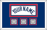Los Angeles Name & 3 World Series Jersey Patches - Home White (2007-2023) - Triple Mat 3