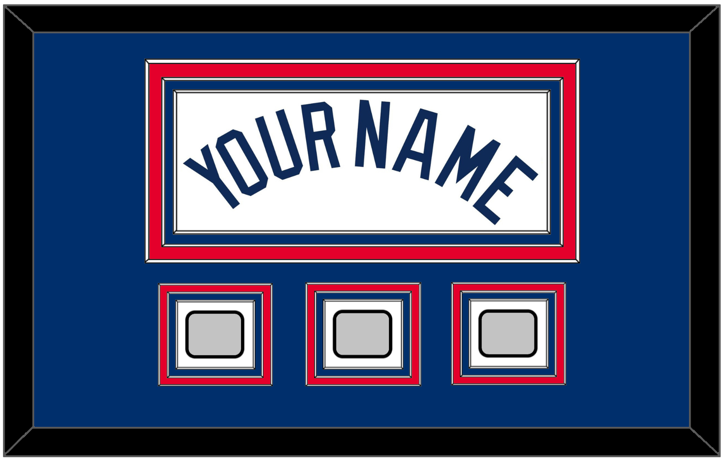 Los Angeles Name & 3 World Series Jersey Patches - Home White - Premier Tier 3