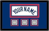 Los Angeles Name & 3 World Series Jersey Patches - Home White (2007-2023) - Triple Mat 3
