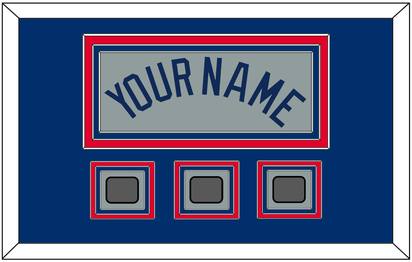 Los Angeles Name & 3 World Series Jersey Patches - Road Gray - Premier Tier 2