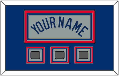 Los Angeles Name & 3 World Series Jersey Patches - Road Gray - Premier Tier 2