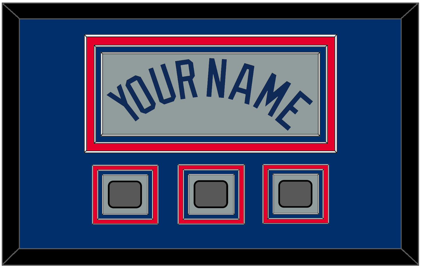Los Angeles Name & 3 World Series Jersey Patches - Road Gray - Premier Tier 2